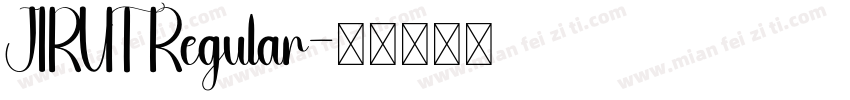 JIRUT Regular字体转换